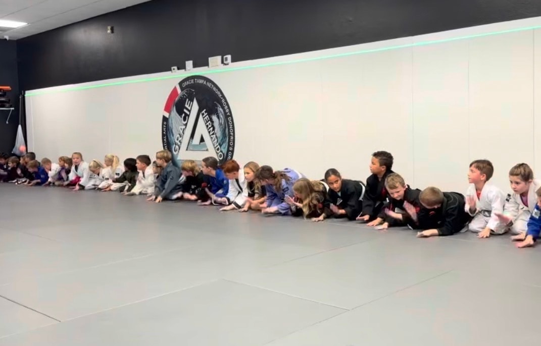 Kids jiujitsu at Gracie Hernando